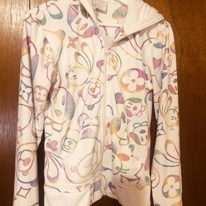 RAW Blue Lady animal print hoodie pastel colors